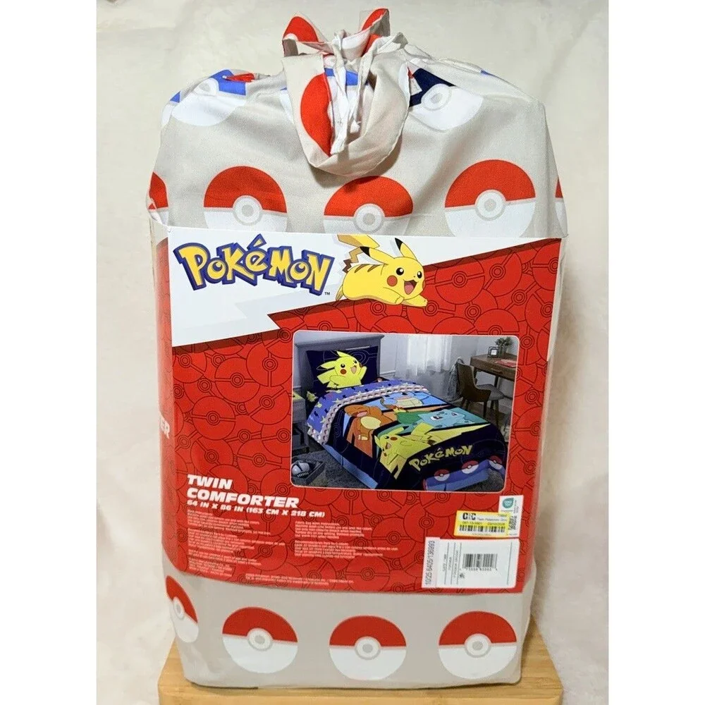 Twin Pokemon Groove Reversible Kids' Comforter Pikachu